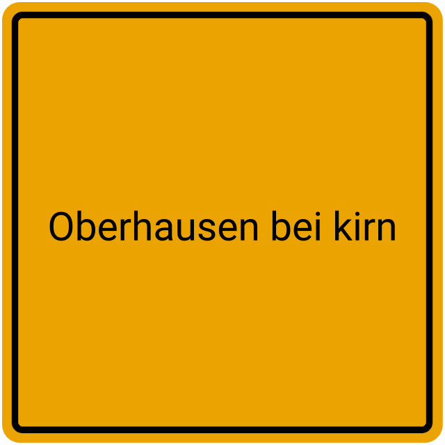 Meldebestätigung Oberhausen bei Kirn